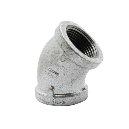 Thrifco Plumbing 3/8 Inch Galvanized Steel 45 Degrees Elbow 5217031